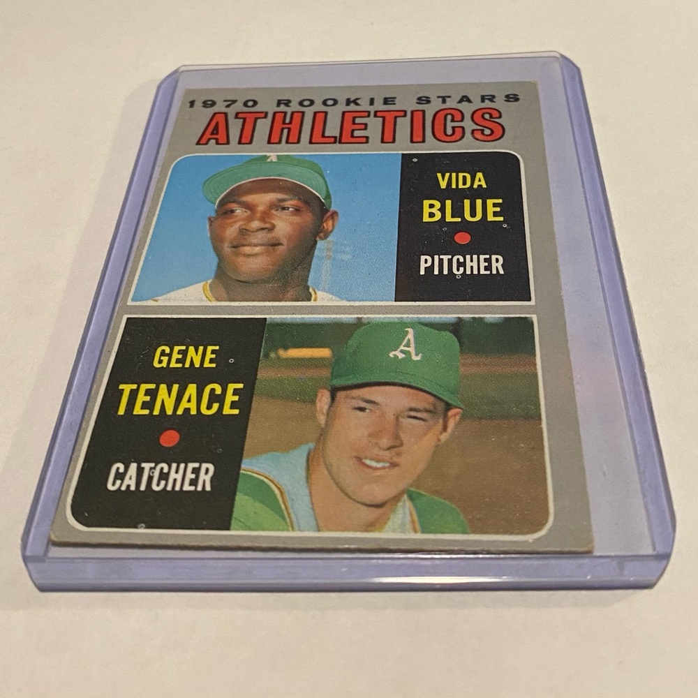 Vida Blue /Gene Tenace RC Rookie  1970 Topps Baseball Card #21 Oakland Athletics
